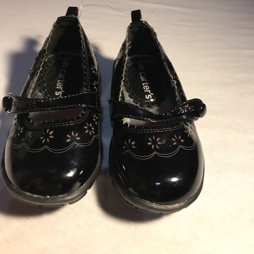 Girls black patent leather Mary Jane-shoe size 5